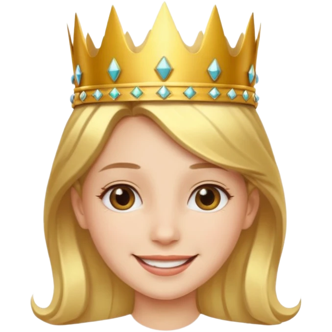 girl with crown emoji