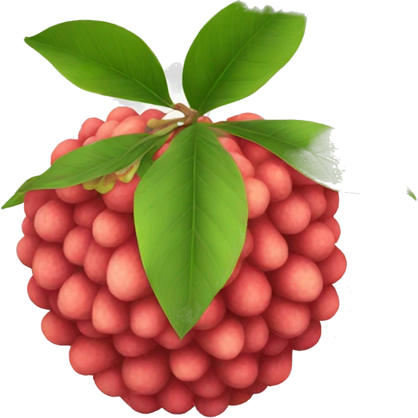 litchi fruit emoji