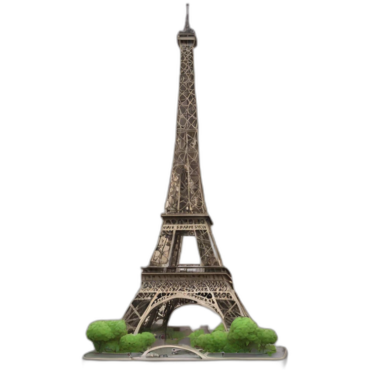 Chat sur la Tour Eiffel emoji
