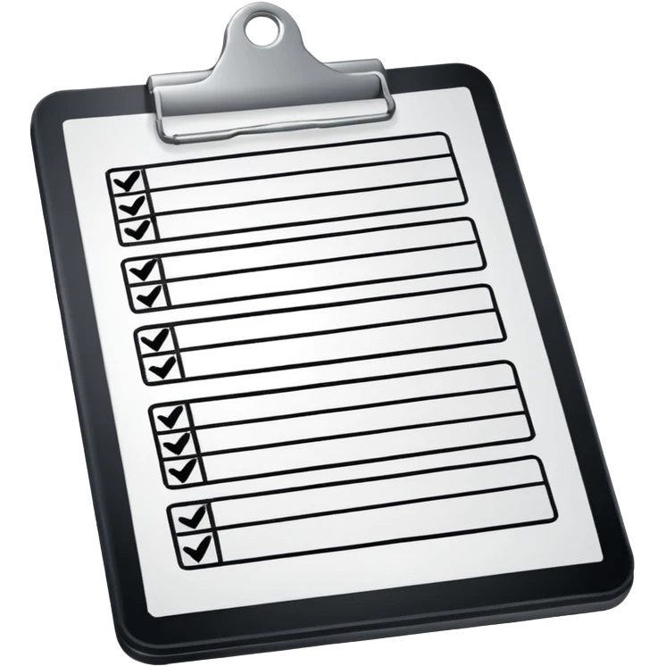clipboard with a checklist emoji