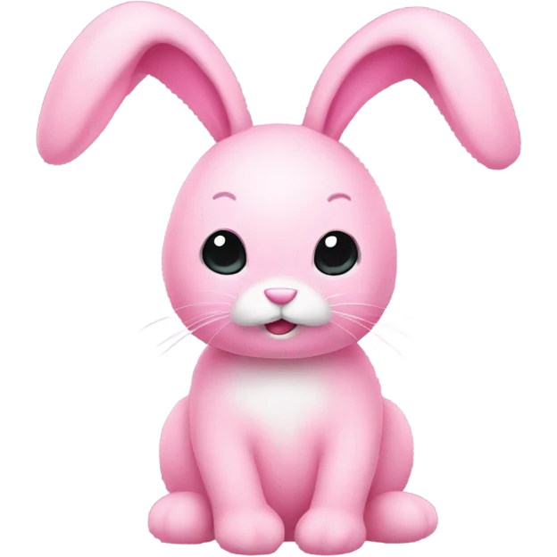 pink bunnny stuffed animal emoji