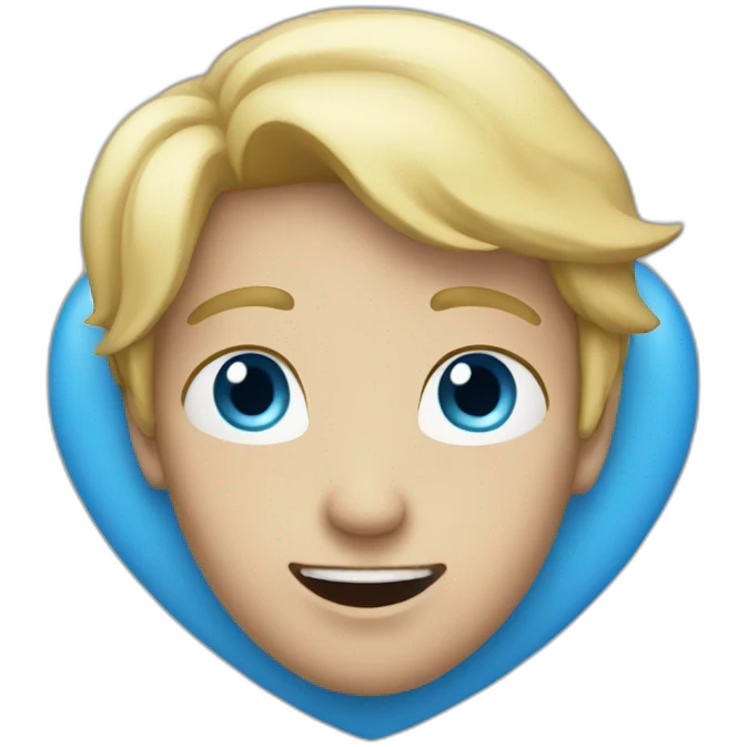 A blue heart emoji