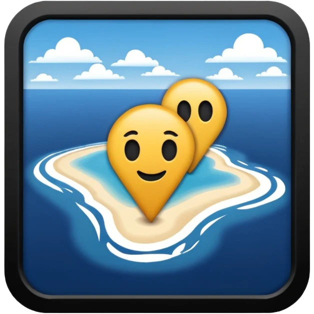 Location mark navy emoji
