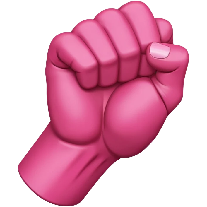Dark Pink fist  emoji