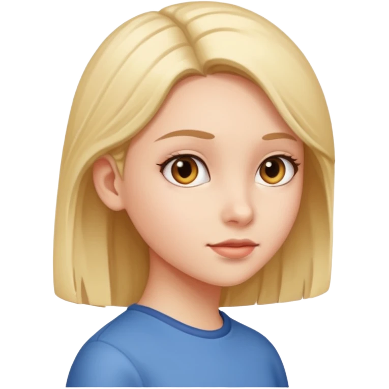 A girl looking back emoji