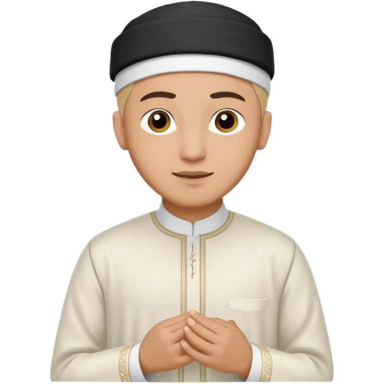 muslim man changing clothes emoji