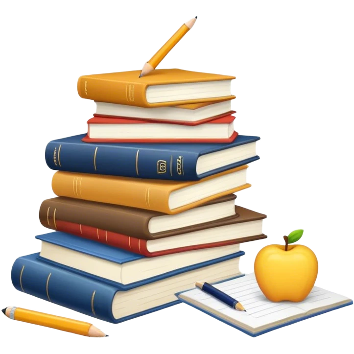 Lots of homework piled up emoji