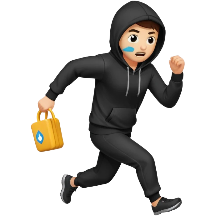 Running from the cops  emoji