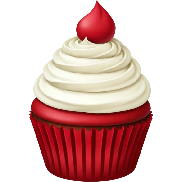 red velvet cupcake emoji