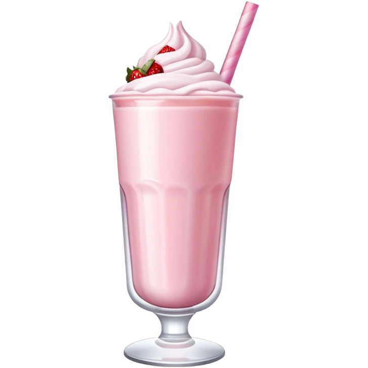 Strawberry milkshake emoji