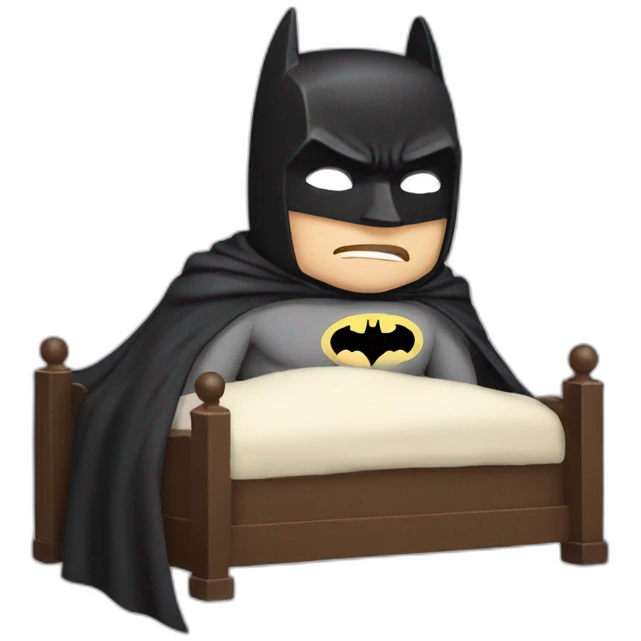 Batman going to sleep emoji