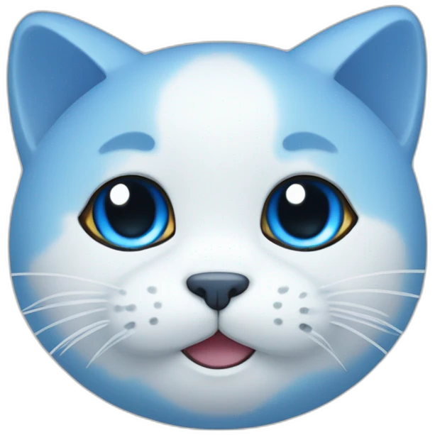 blue mochi mochi cat emoji
