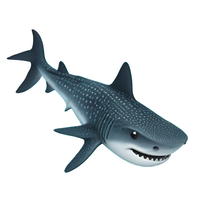 Whale shark from above emoji