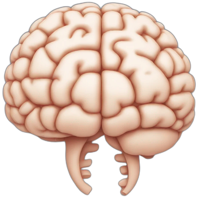 A brain emoji