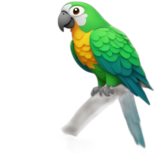 parrot in the autumn forest emoji