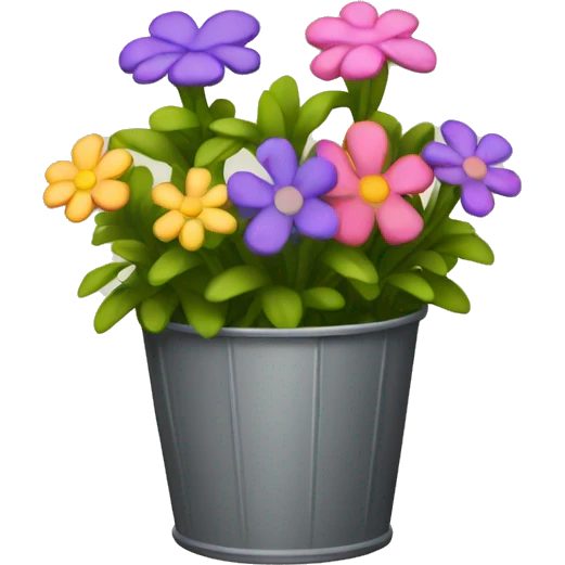 Pin flowers bucket emoji