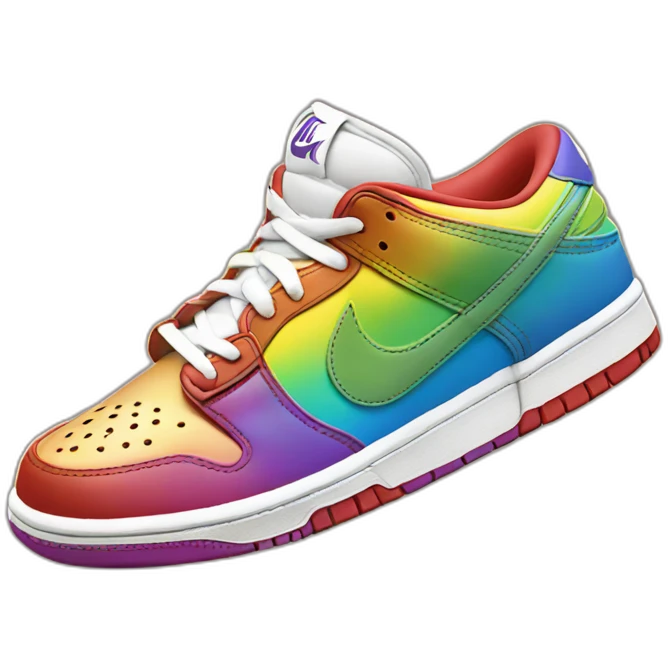 Dunk low rainbow emoji