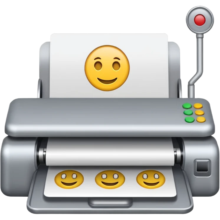 Máquina de cartão emoji
