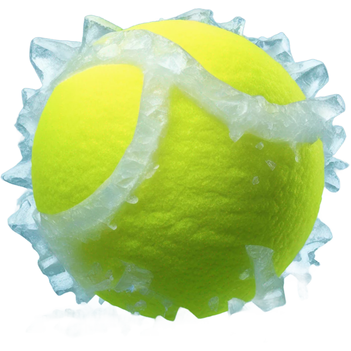 Frozen tennis ball emoji