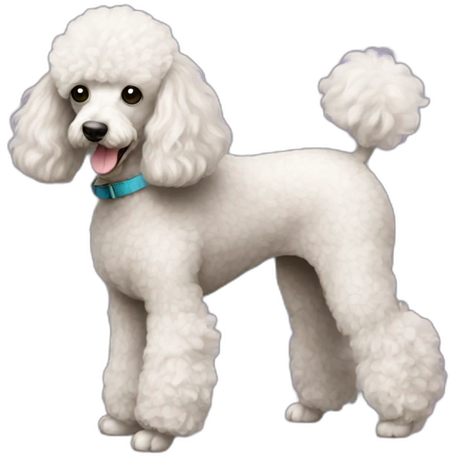 dog Miniature Poodle full body emoji