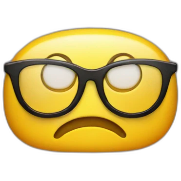 smıle yellow face with glasses emoji