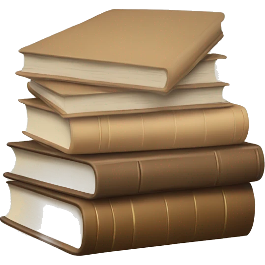 a beige stack of books emoji