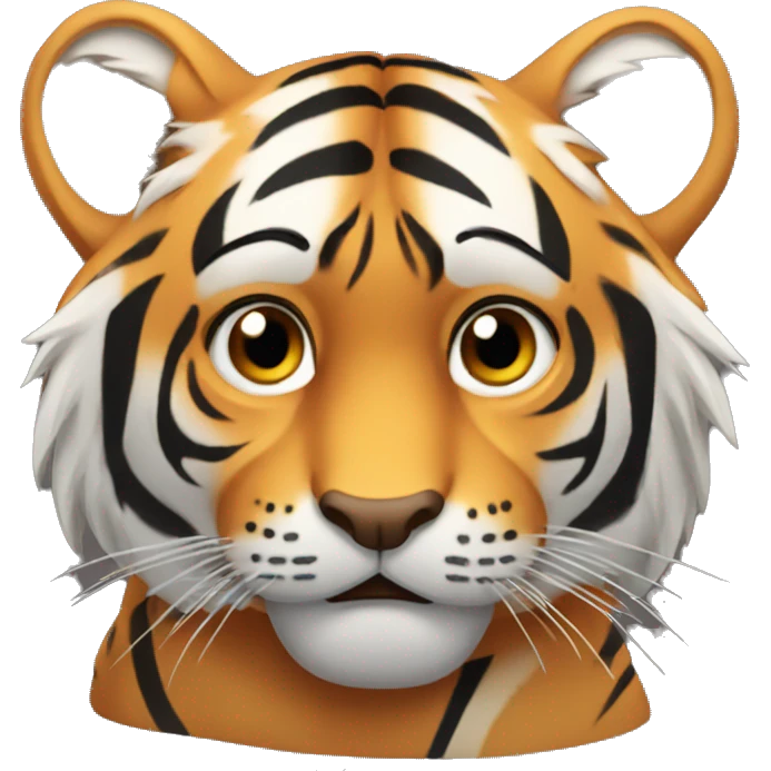 Tiger shrugging  emoji