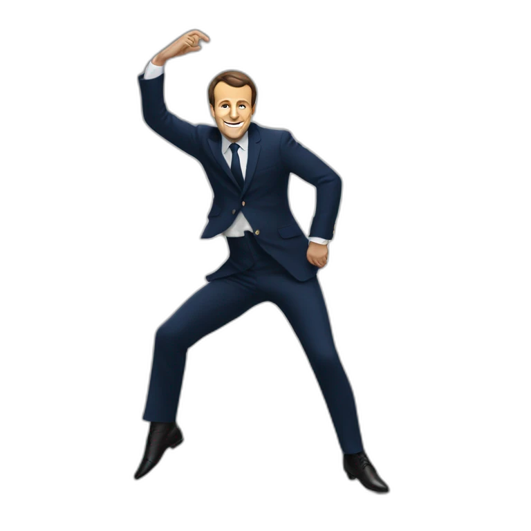 Emanuel Macron qui danse emoji