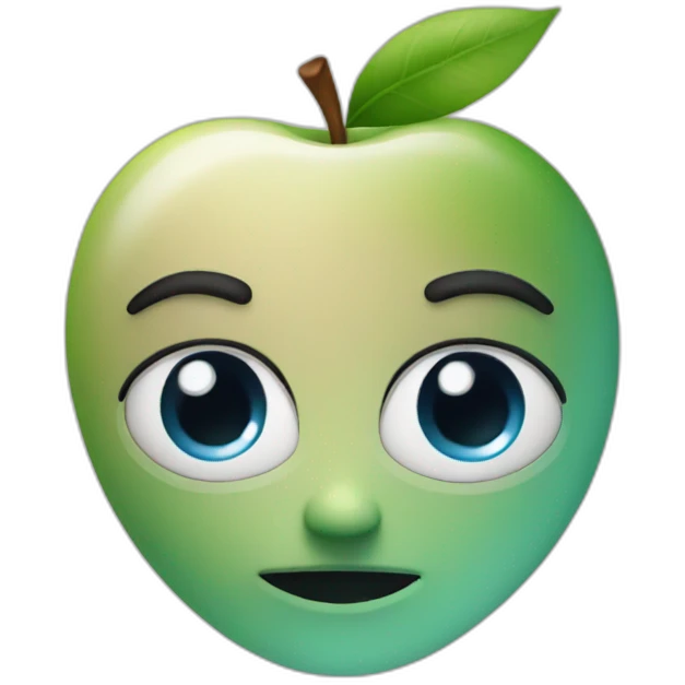Gaze + apple emoji