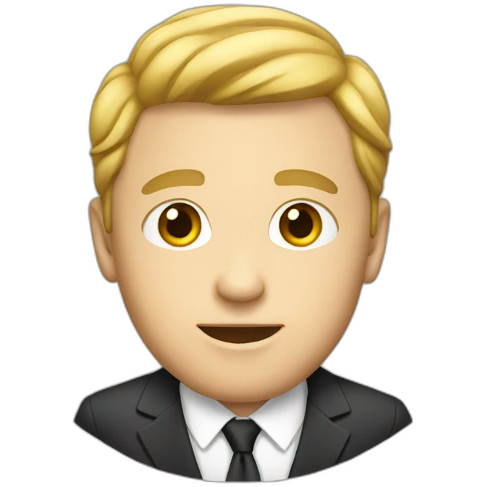 white guy in suit emoji