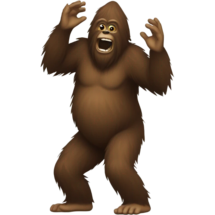 Sasquatch dancing emoji