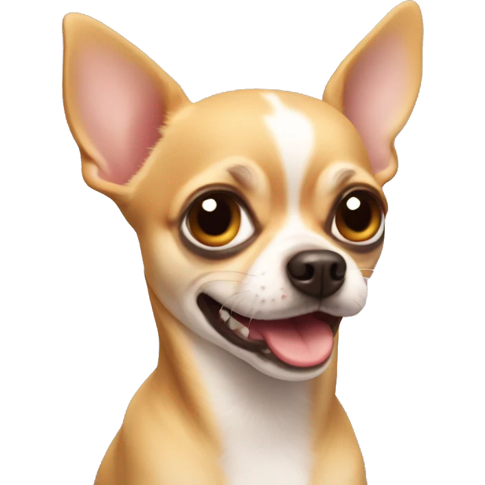 Chihuahua with no teeth emoji