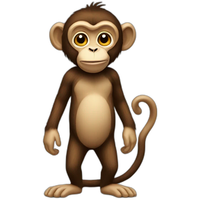 monkey artist full body emoji