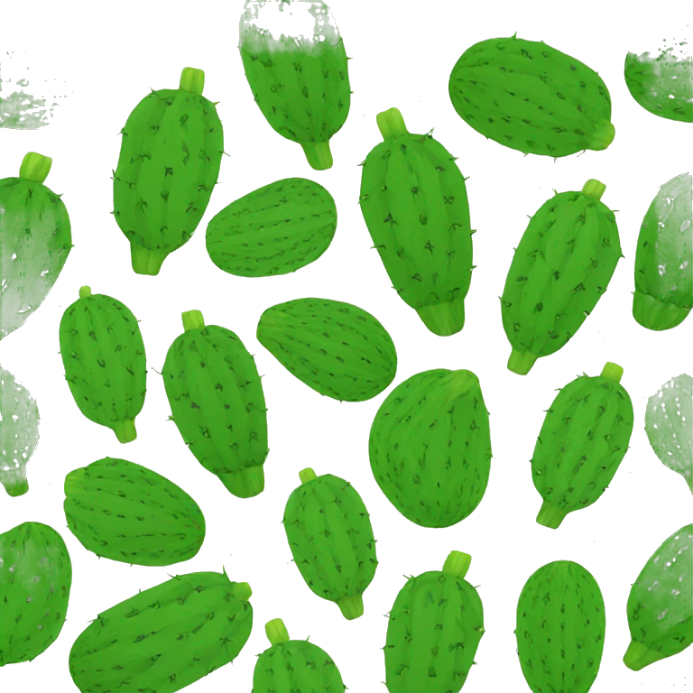 round Nopal without pot emoji