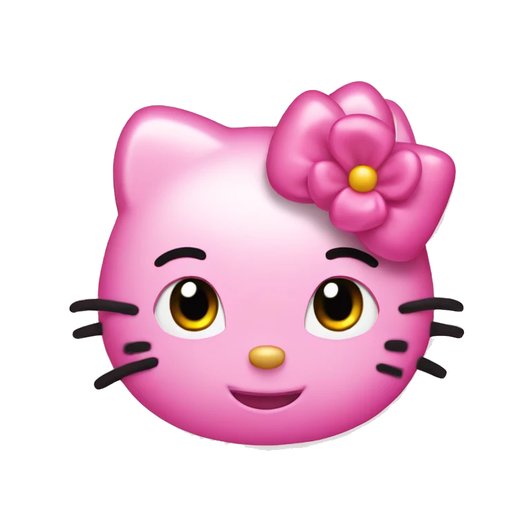 Pink hello kitty  emoji