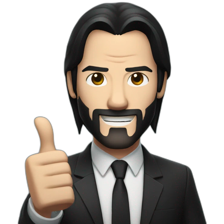 John Wick thumbs up emoji