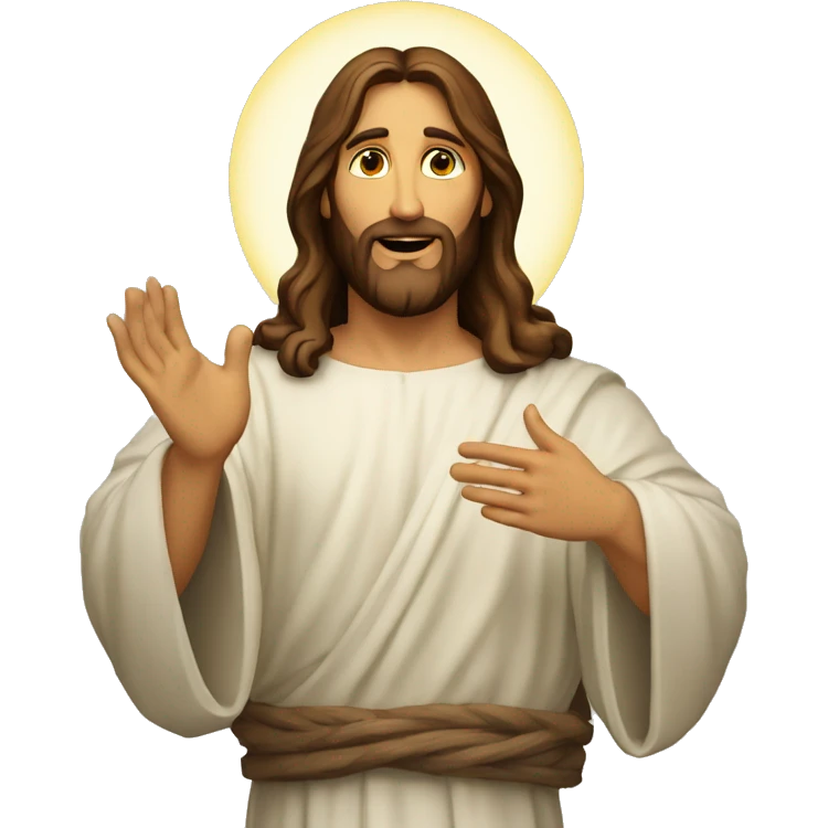 Jesucristo con las manos atadas emoji