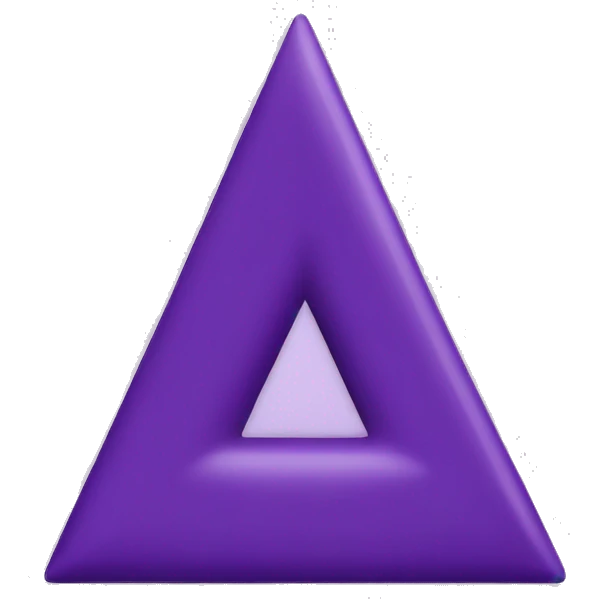 purple filled triangle pointing down emoji