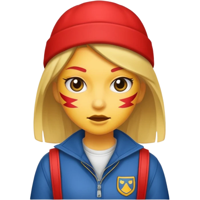 A hooligan girl emoji