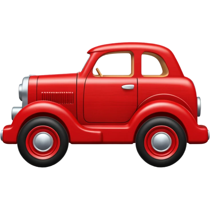 wooden car toy emoji