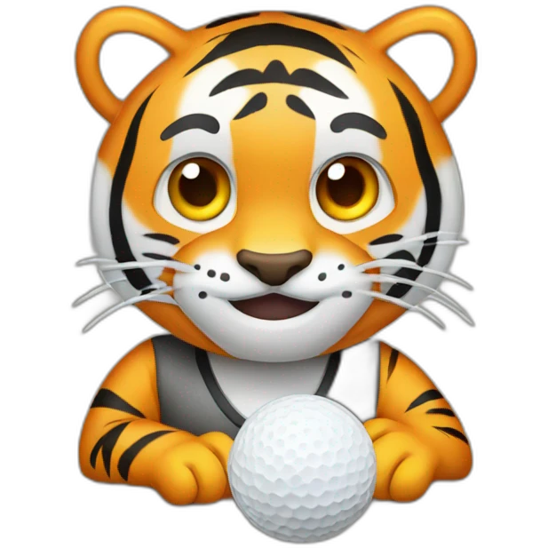 Tiger golf emoji