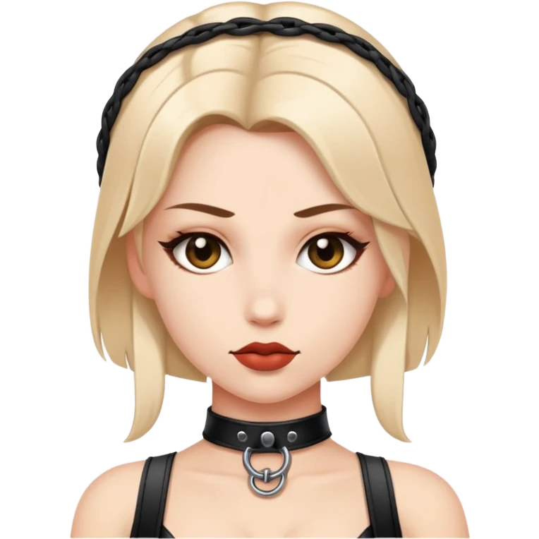 Naked women in bdsm outfit  emoji