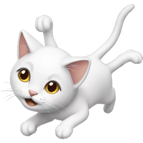 Cat flying  emoji