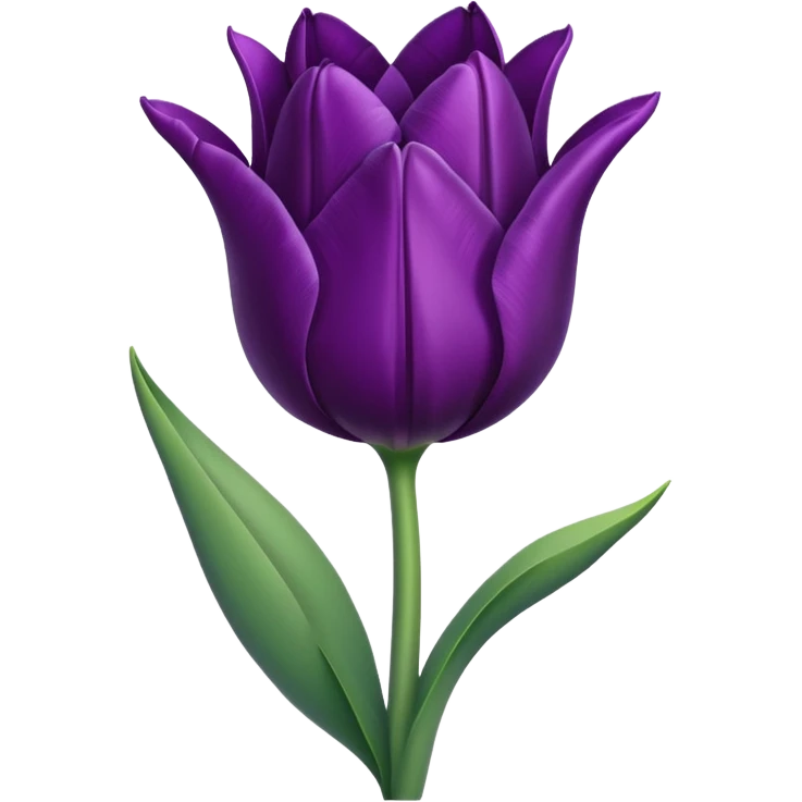 Dark purple Tulip emoji