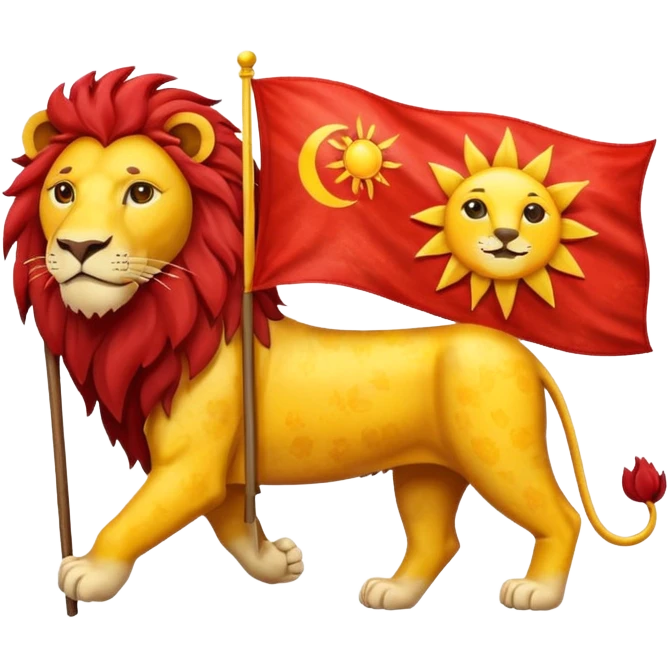 پرچم شیروخورشید emoji