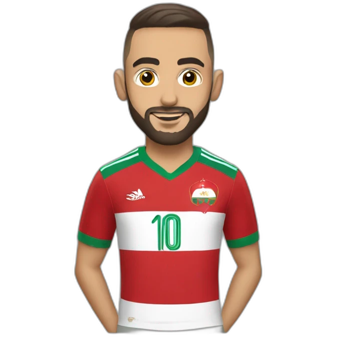 hakim ziyech in morocco jersey emoji