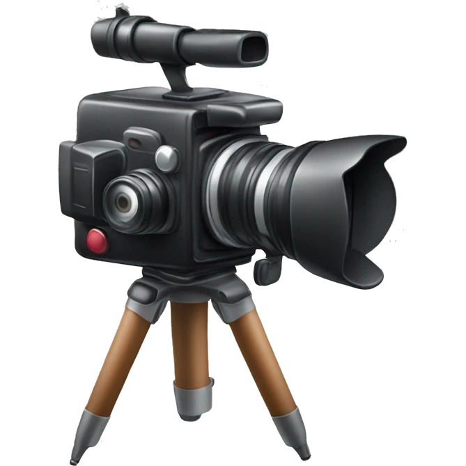 camera, shooting, phone, tripod emoji
