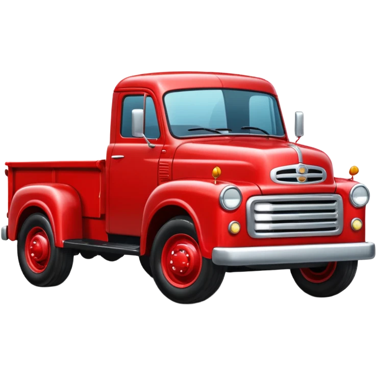 Red truck  emoji