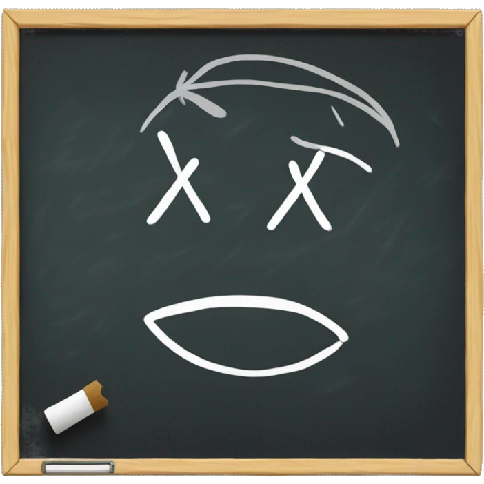 blackboard being erased emoji