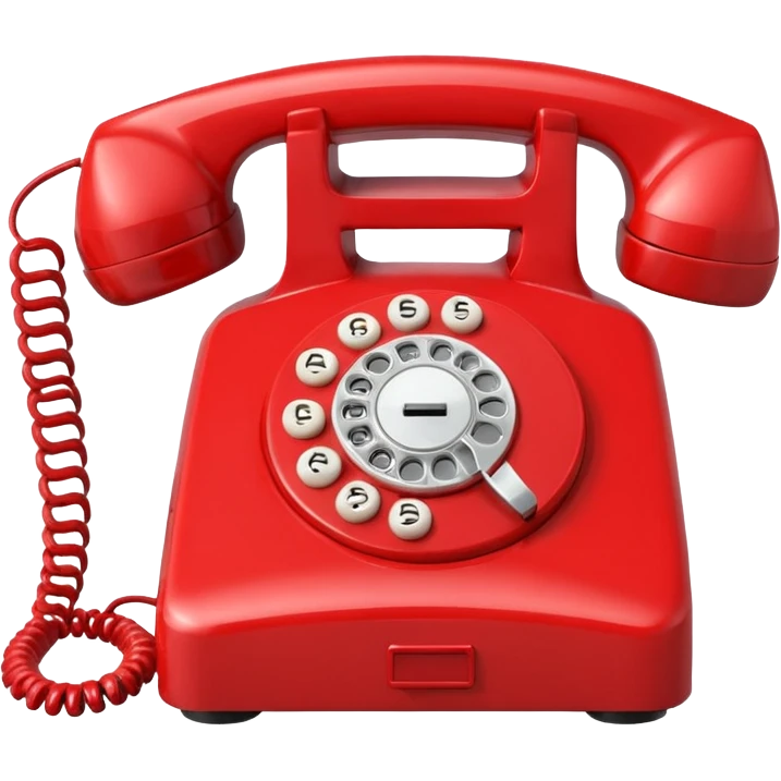 red phone calls emoji